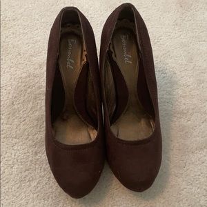 Suede heels